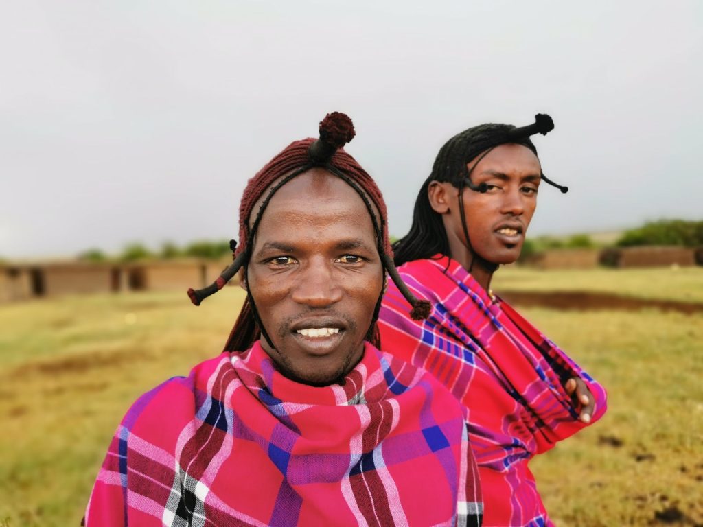 Men in Checkered Top