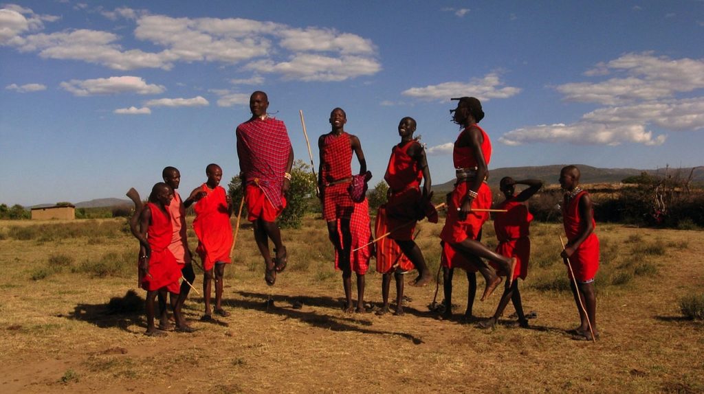 tribù maasai, kenya, cielo